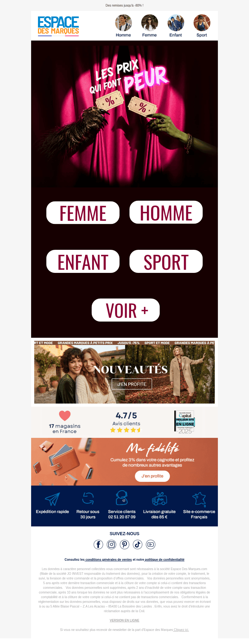 Les prix qui font peur ! 😱