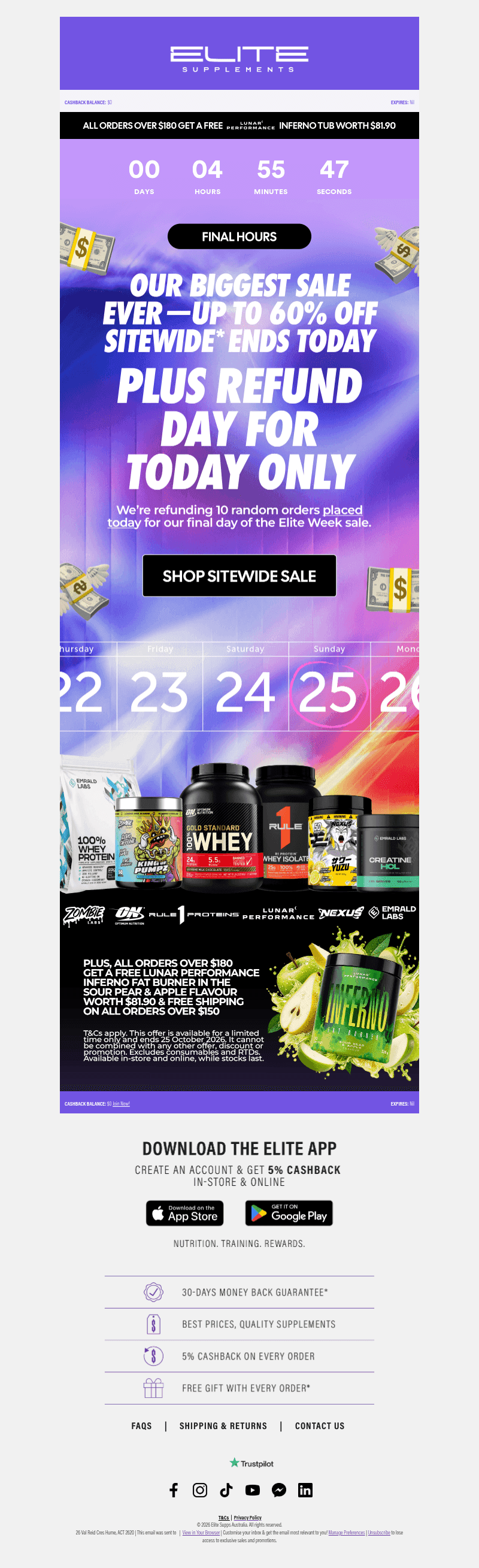🚨 [FINAL HOURS] UP TO 60% OFF