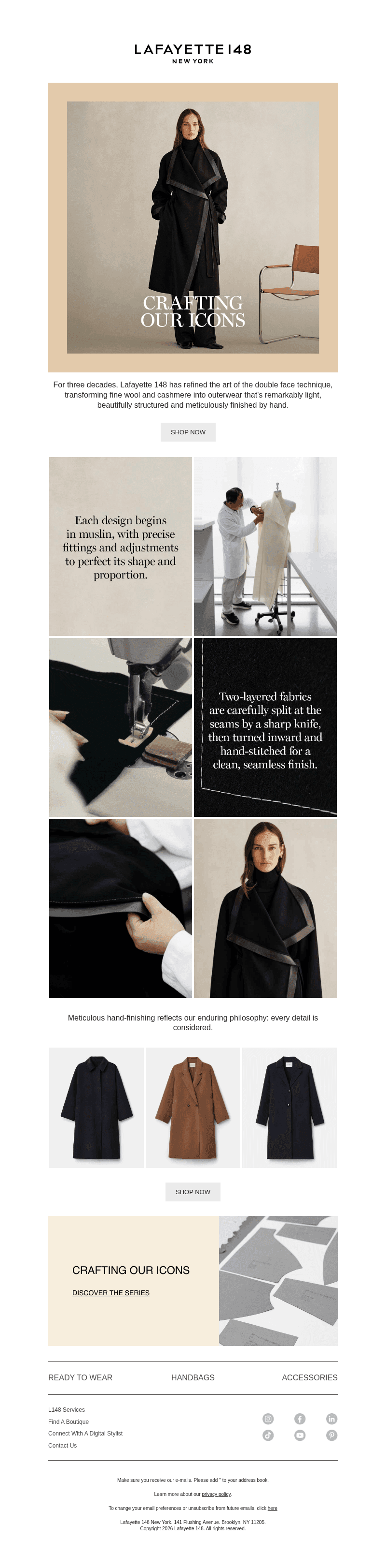 Lafayette 148 New York email from Sun, Oct 25, 2026