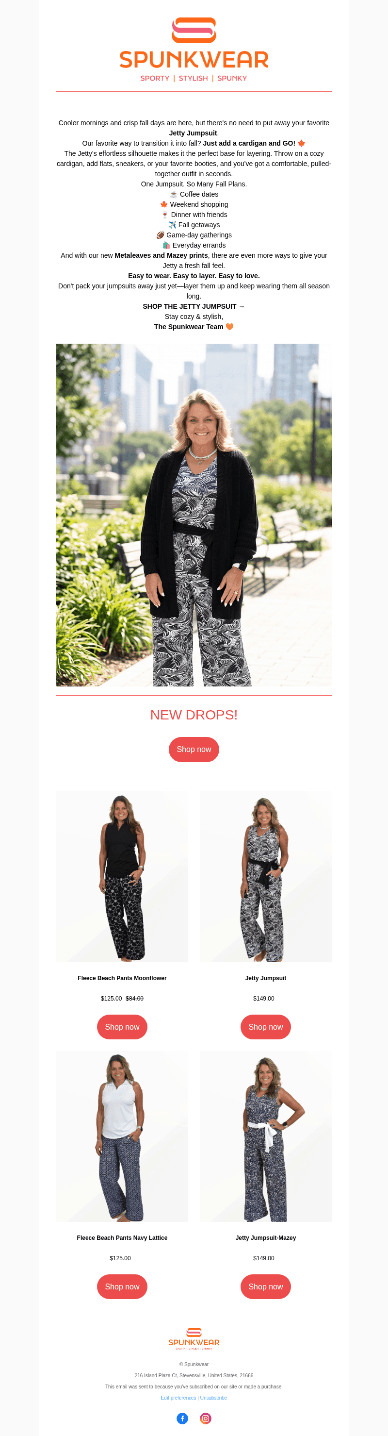 Spunkwear email from Sun, Oct 25, 2026
