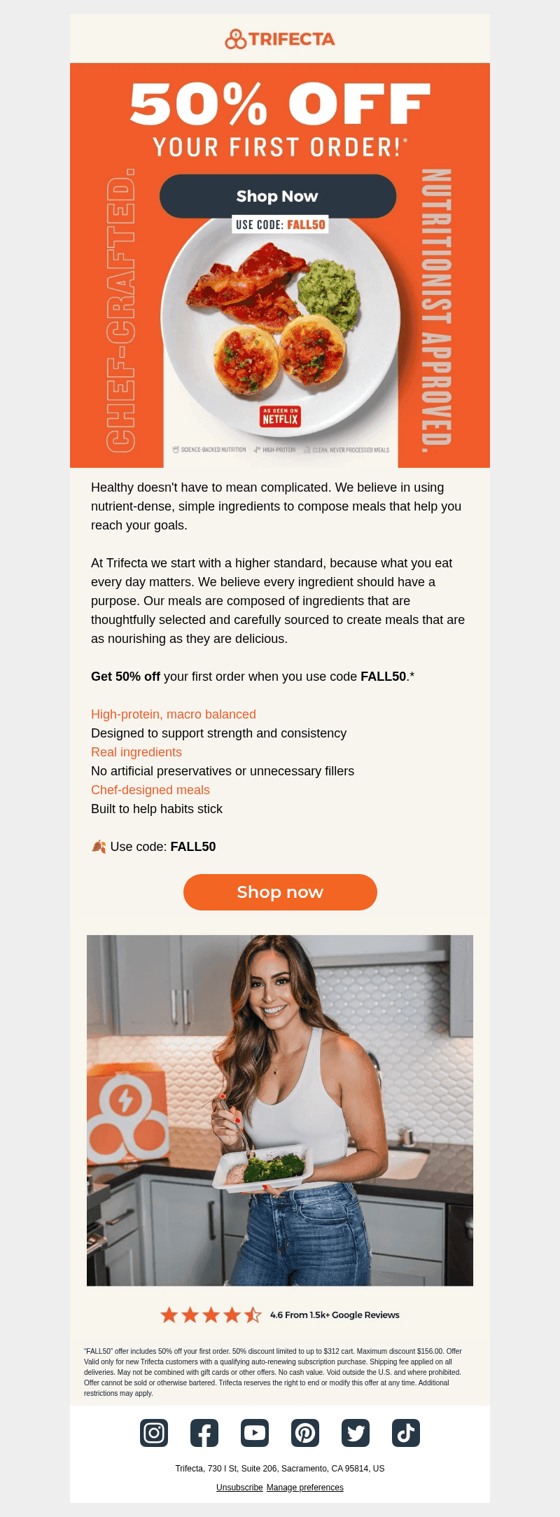 Trifecta email from Sun, Oct 25, 2026