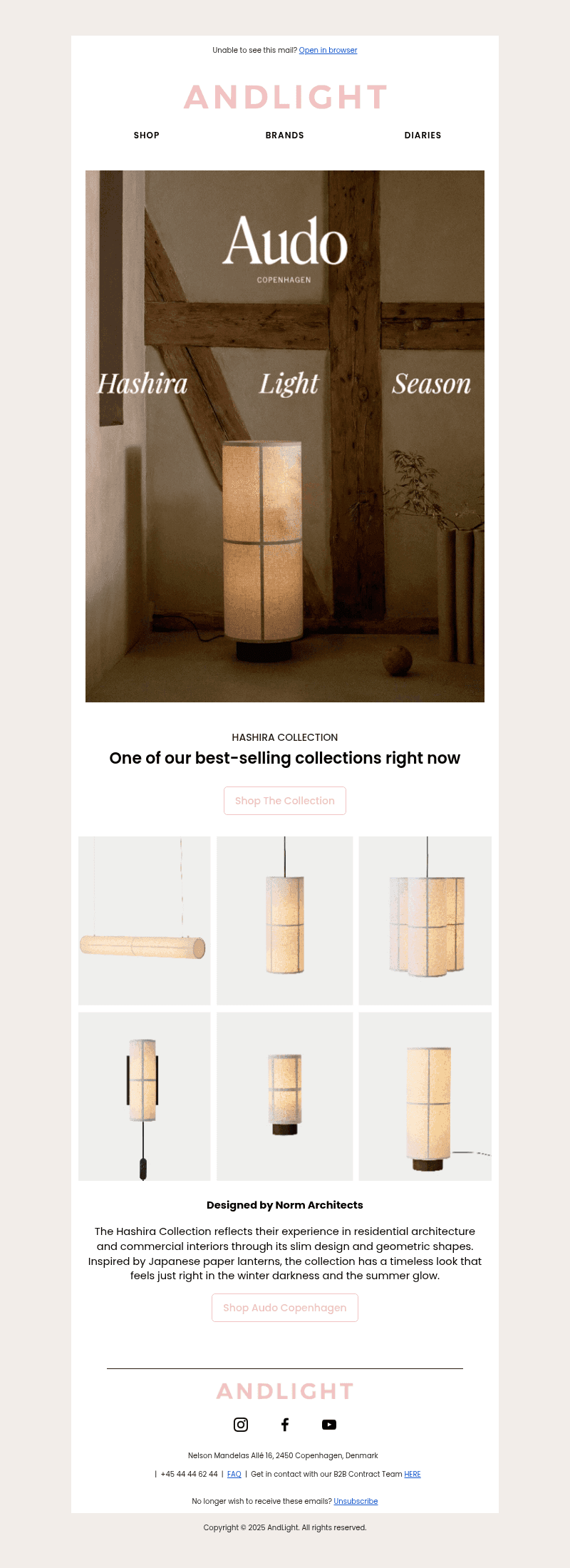Audo Copenhagen Lighting Season
