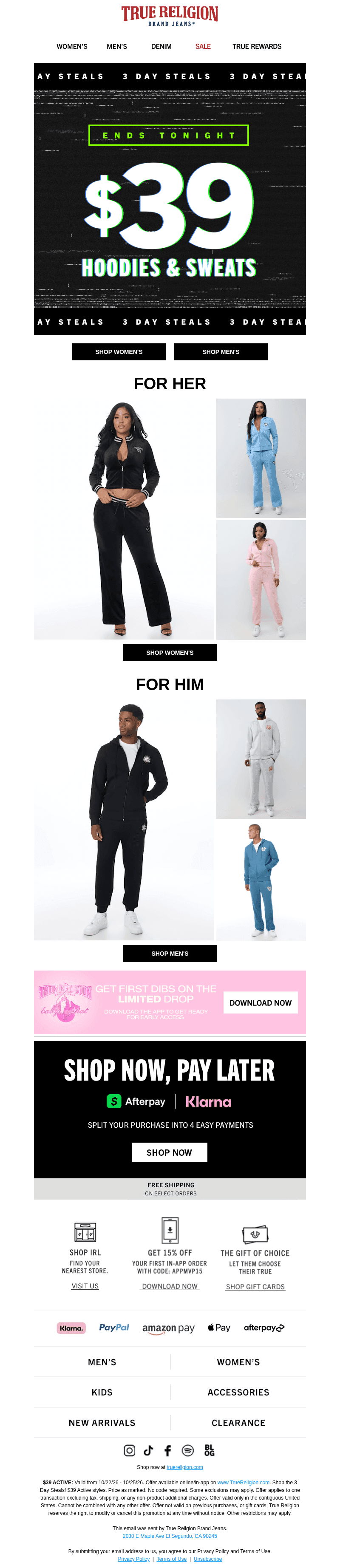 Cozy savings end tonight ‼️