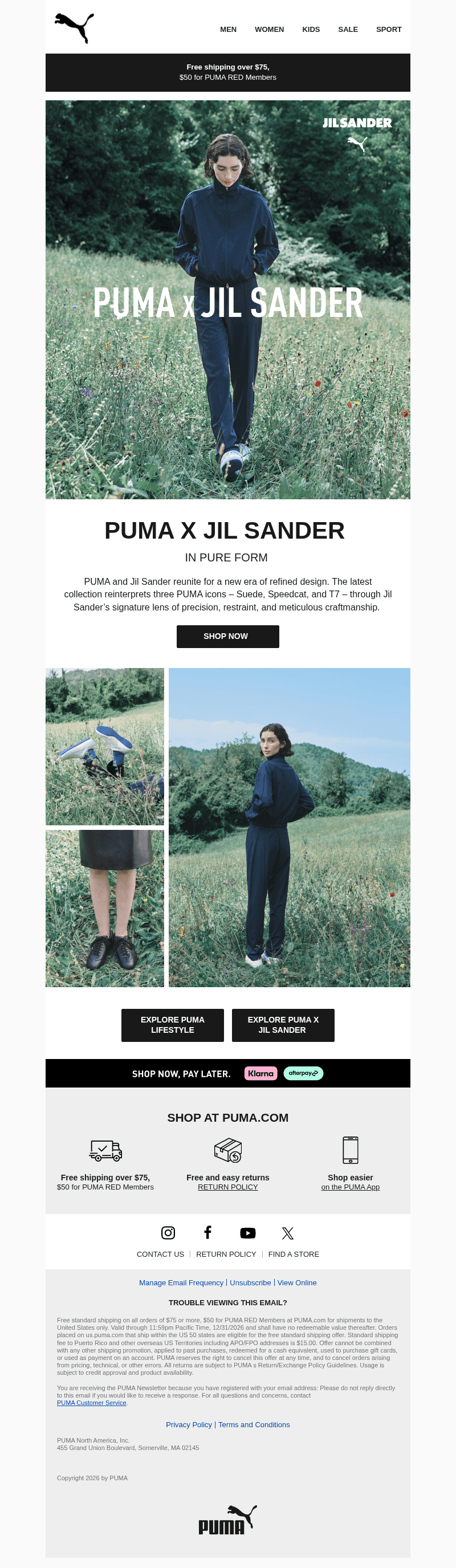 PUMA x JIL SANDER Is Out Now
