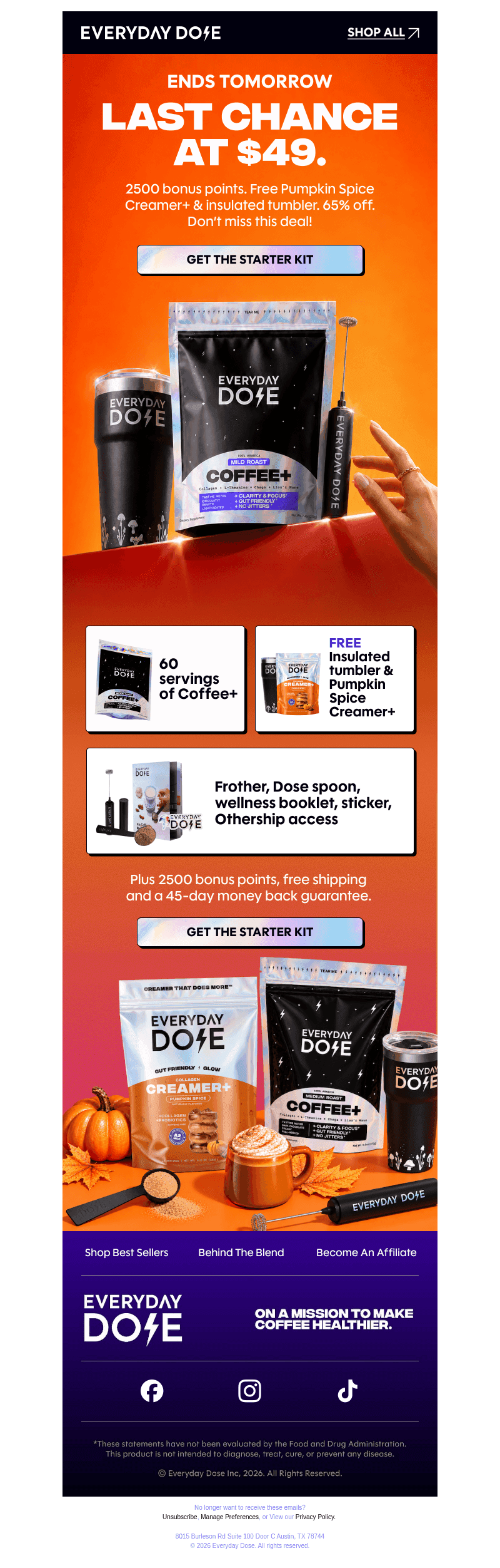 Everyday Dose email from Sun, Oct 25, 2026