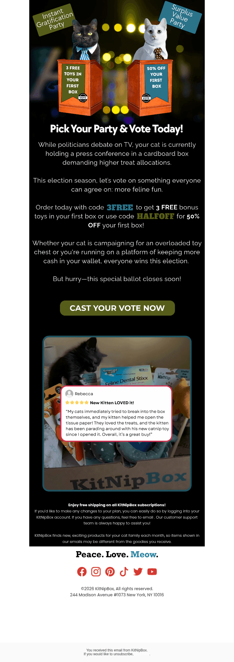 KitNipBox email from Sun, Oct 25, 2026