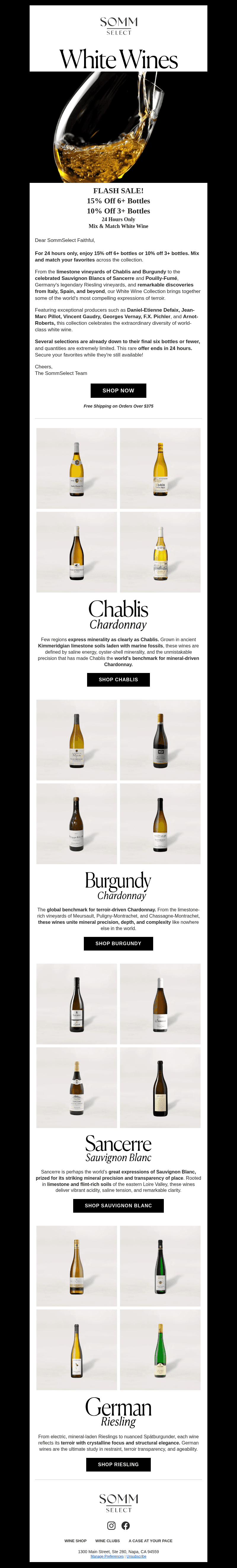 SommSelect email from Sun, Oct 25, 2026