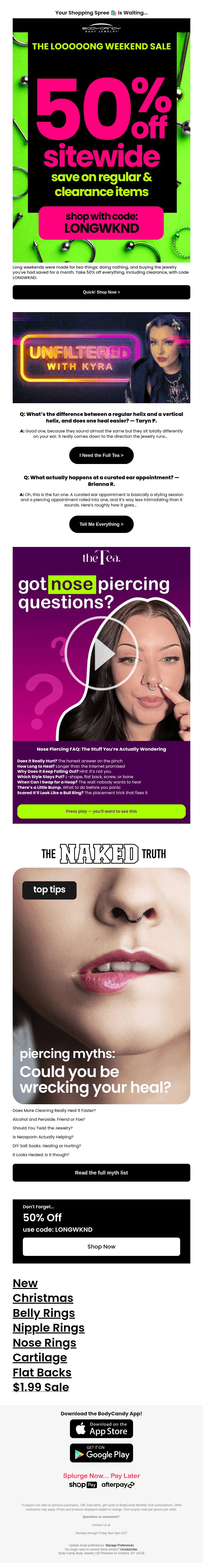 BodyCandy email from Sun, Oct 25, 2026