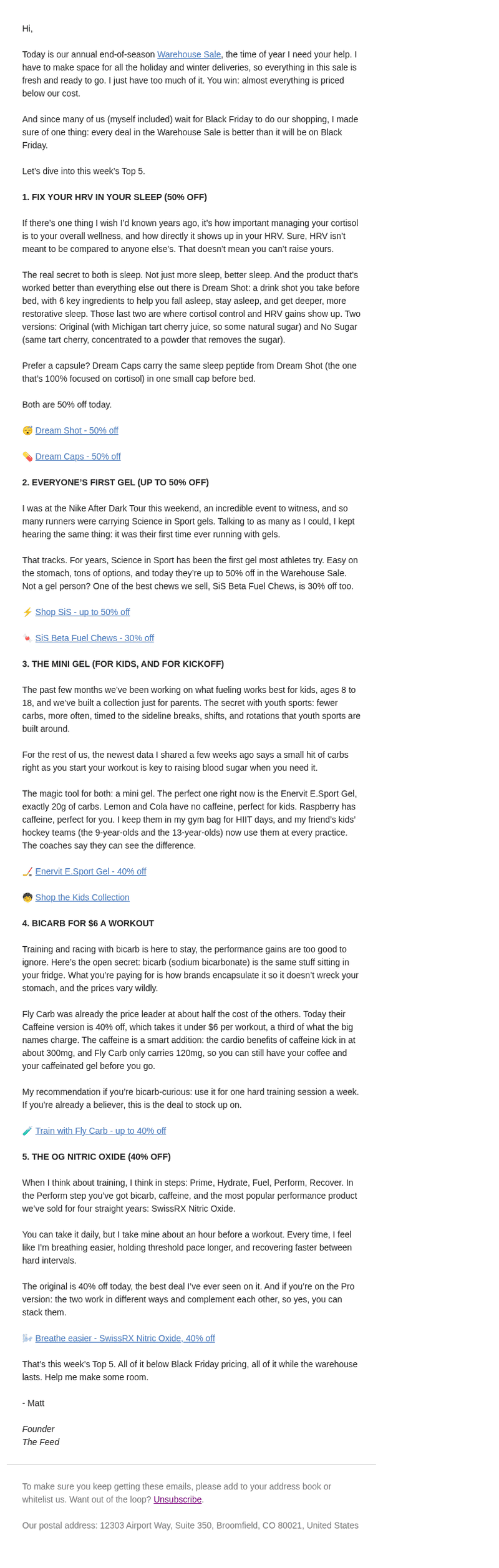 The Feed email from Sun, Oct 25, 2026