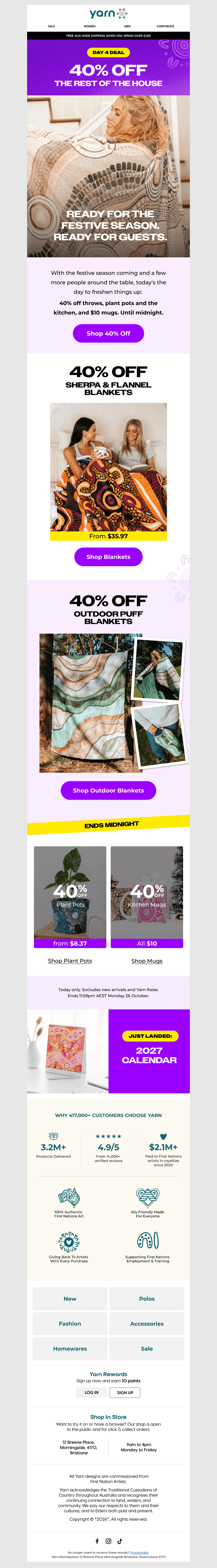 Yarn Promo email from Sun, Oct 25, 2026