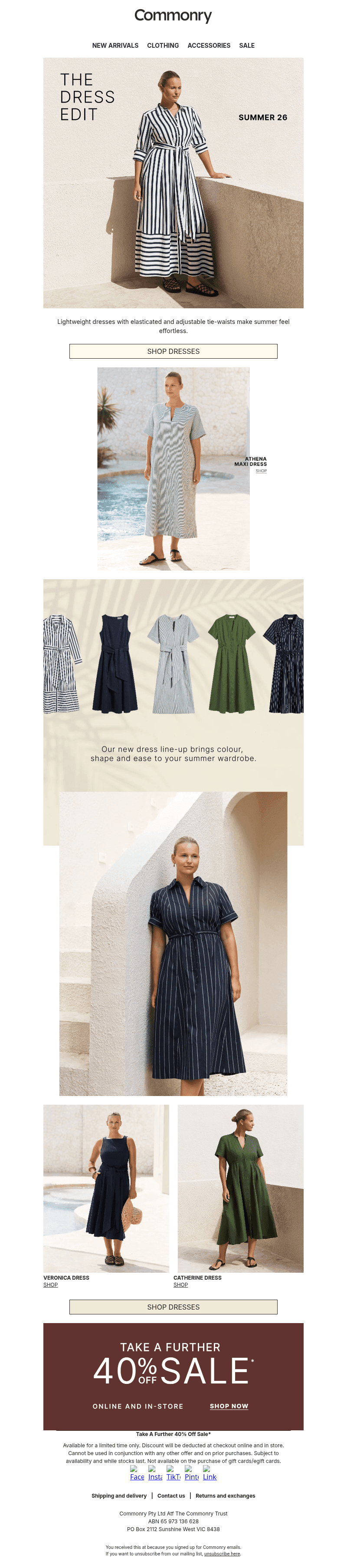 New dresses + best sellers