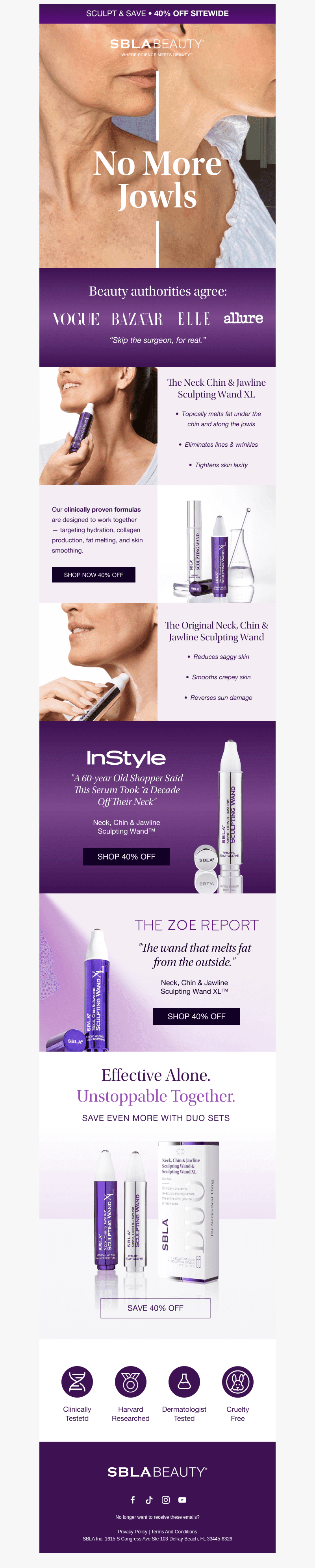 SBLA BEAUTY email from Sun, Oct 25, 2026