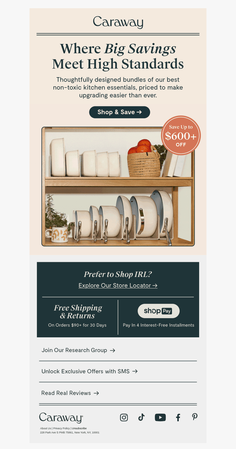 Big Savings, High Standards