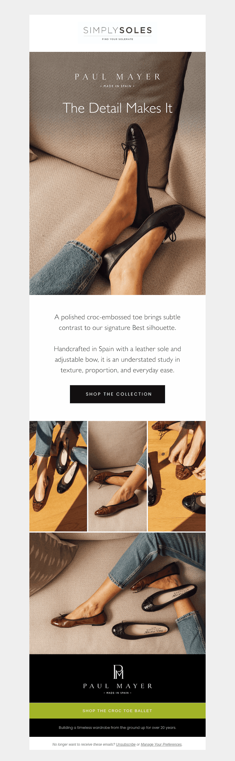 Simply Soles email from Sun, Oct 25, 2026
