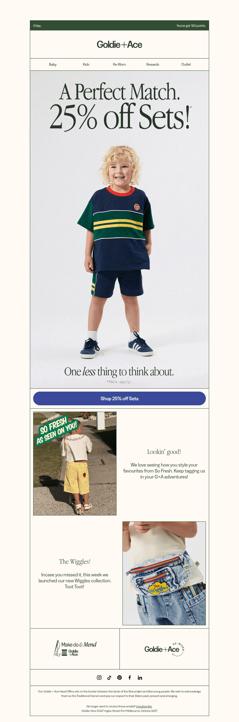 Goldie + Ace email from Sun, Oct 25, 2026