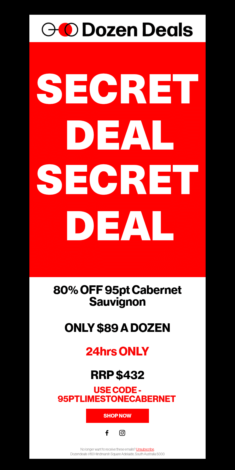 Dozen Deals email from Mon, Oct 26, 2026