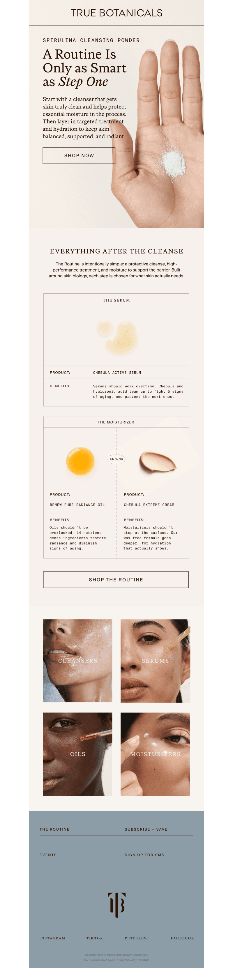 True Botanicals email from Mon, Oct 26, 2026