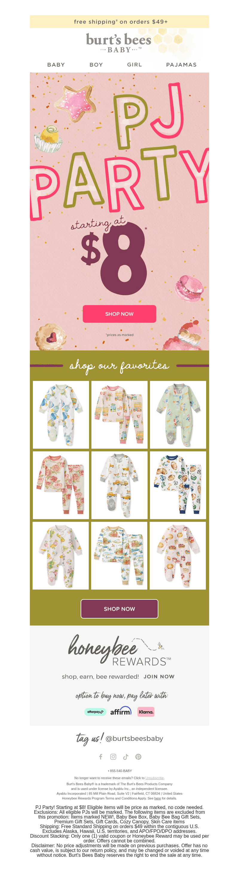 Burt's Bees Baby email from Mon, Oct 26, 2026