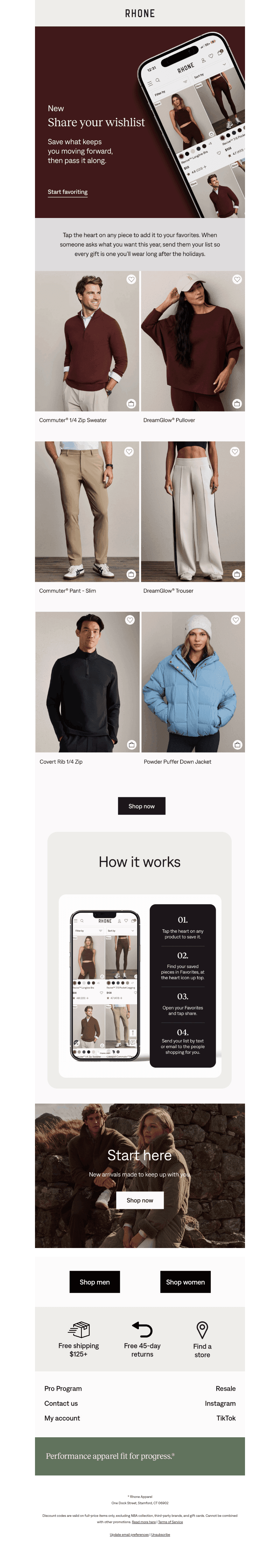 Build your wishlist, then share it