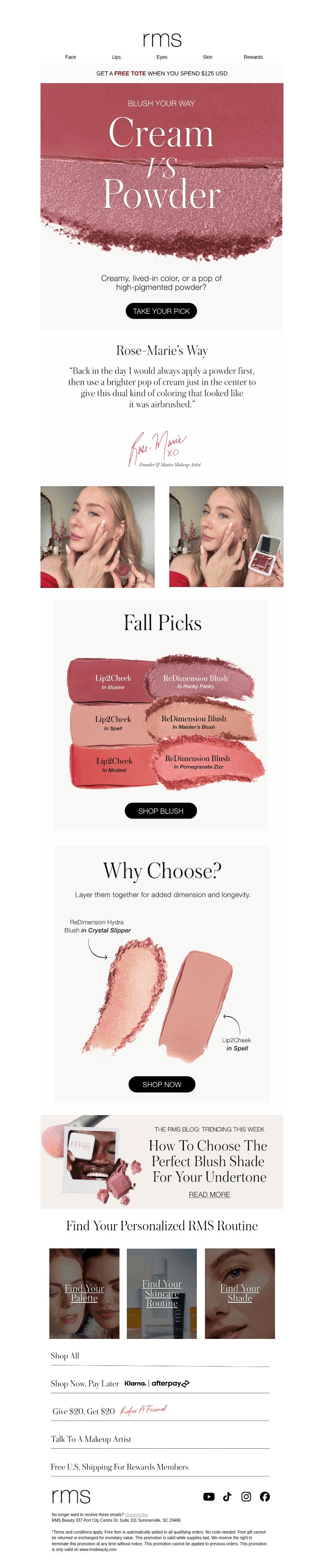 RMS Beauty email from Mon, Oct 26, 2026