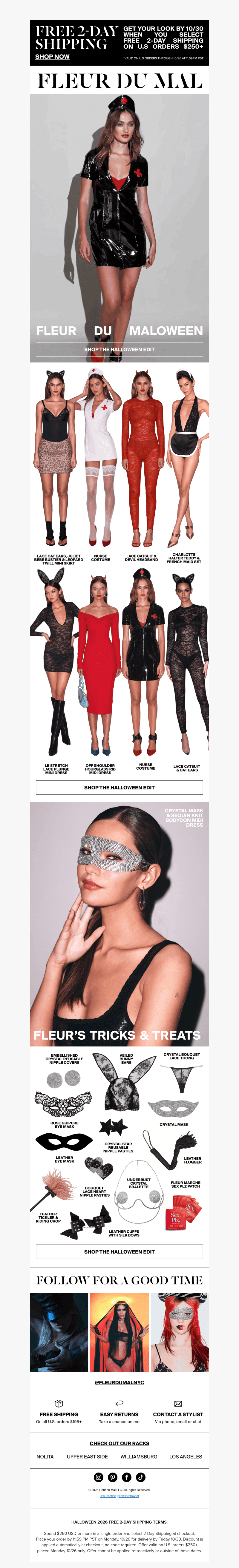 Fleur du Mal email from Mon, Oct 26, 2026