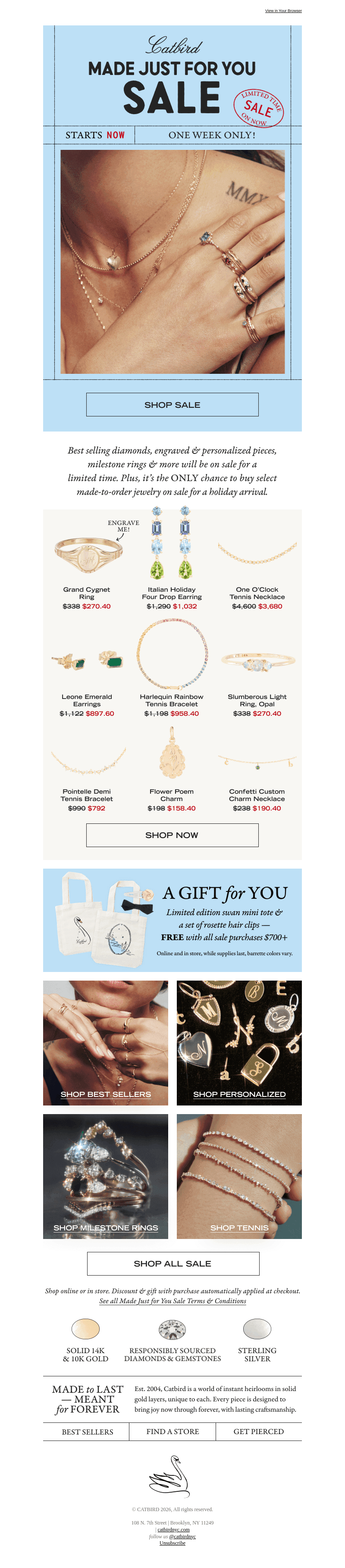 Catbird email from Mon, Oct 26, 2026