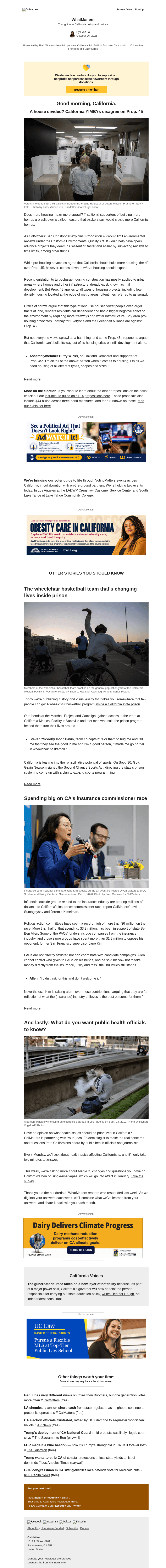 Calm email from Mon, Oct 26, 2026