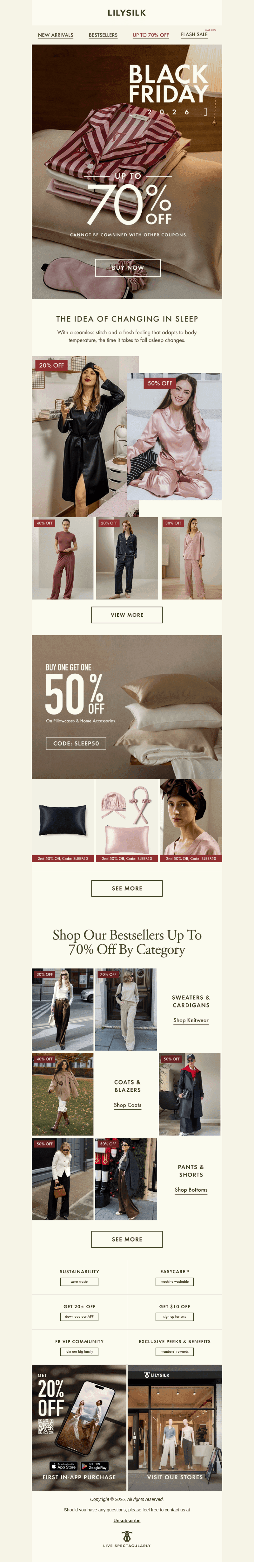 LilySilk email from Mon, Oct 26, 2026