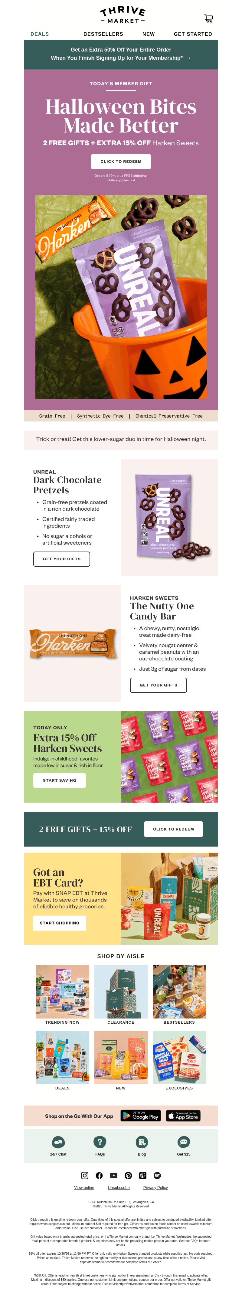 Thrive Market email from Mon, Oct 26, 2026