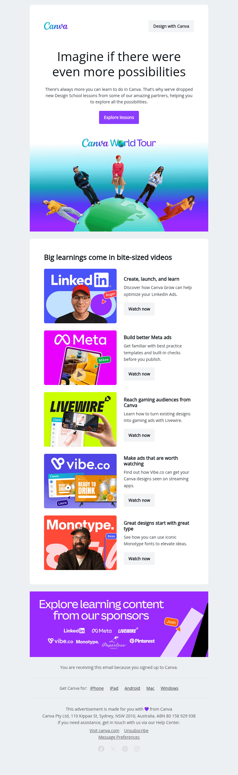 Canva email from Mon, Oct 26, 2026