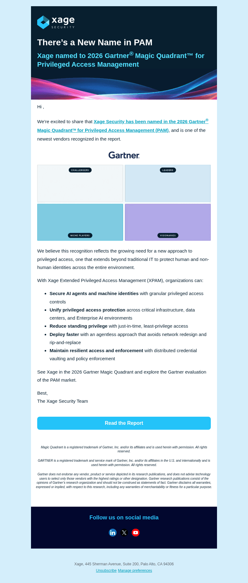 Xage Security email from Mon, Oct 26, 2026