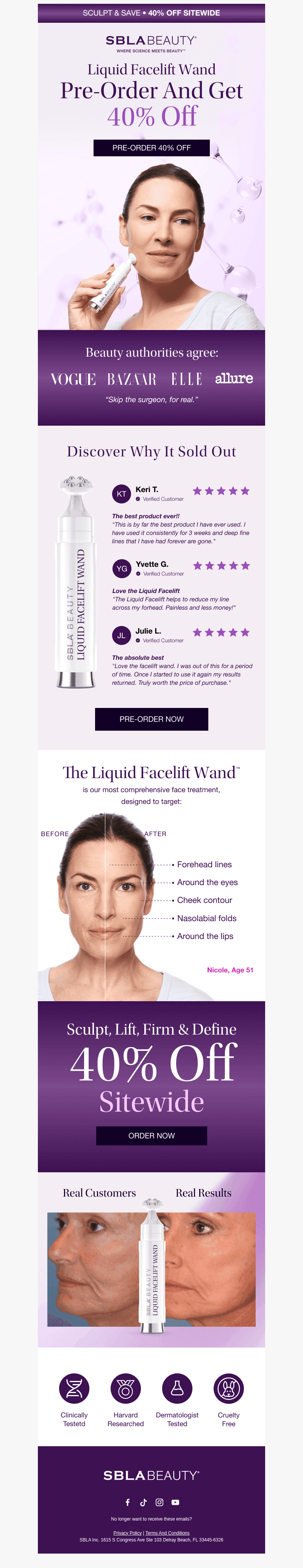 SBLA BEAUTY email from Mon, Oct 26, 2026