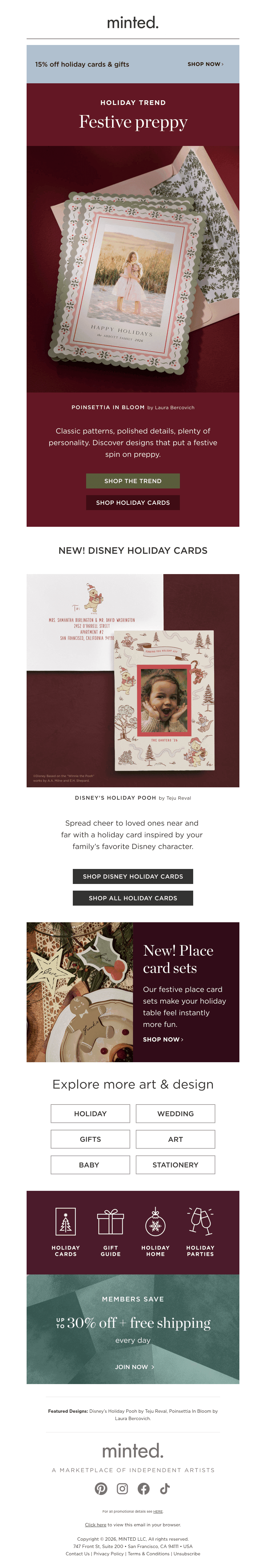 Minted email from Mon, Oct 26, 2026