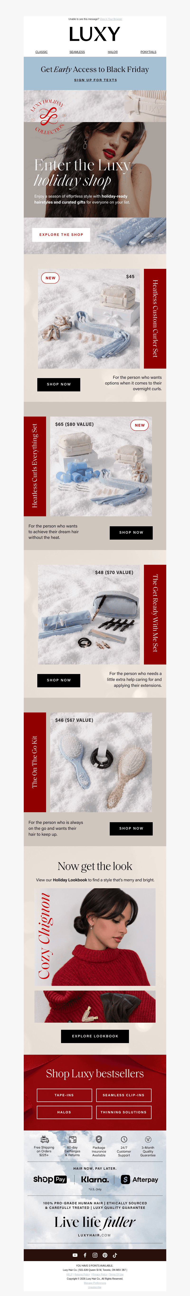 Luxy Hair email from Tue, Oct 27, 2026