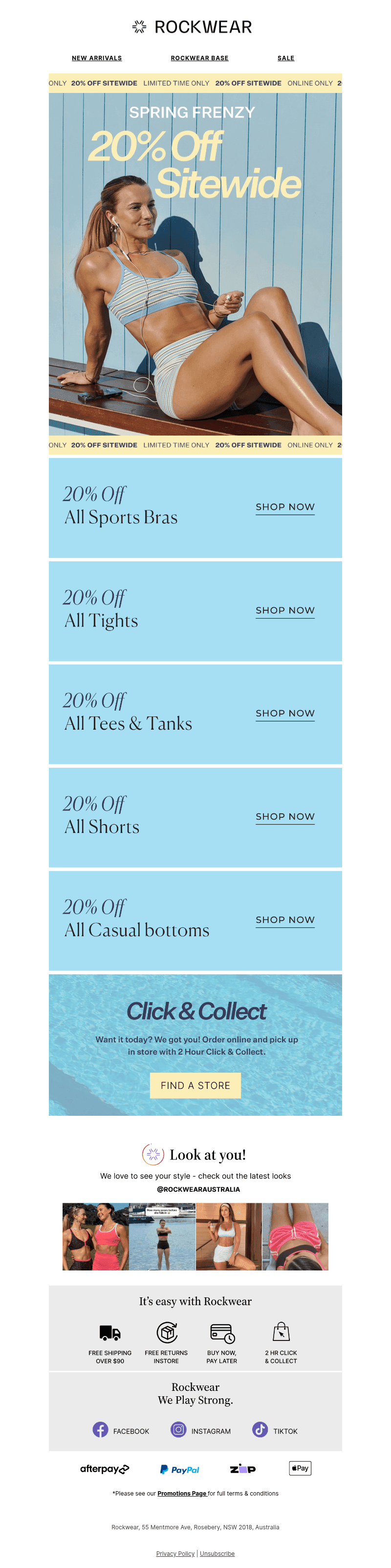 20% OFF EVERYTHING⚡