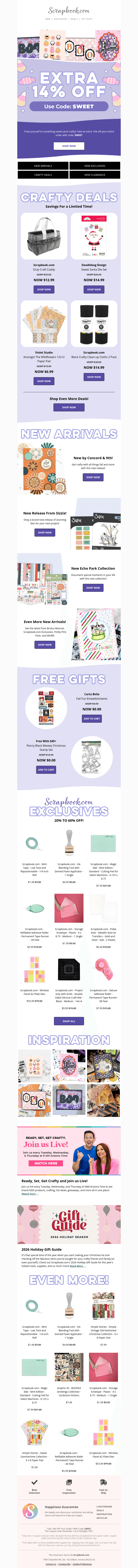 Scrapbook.com email from Tue, Oct 27, 2026