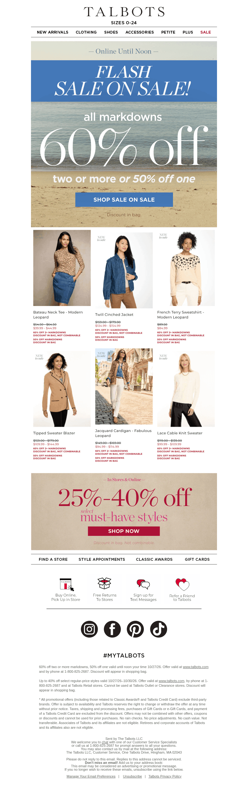 💲 60% off 2+ markdowns FLASH SALE 💲