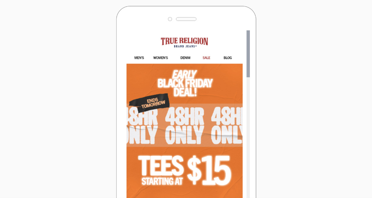 black friday email examples