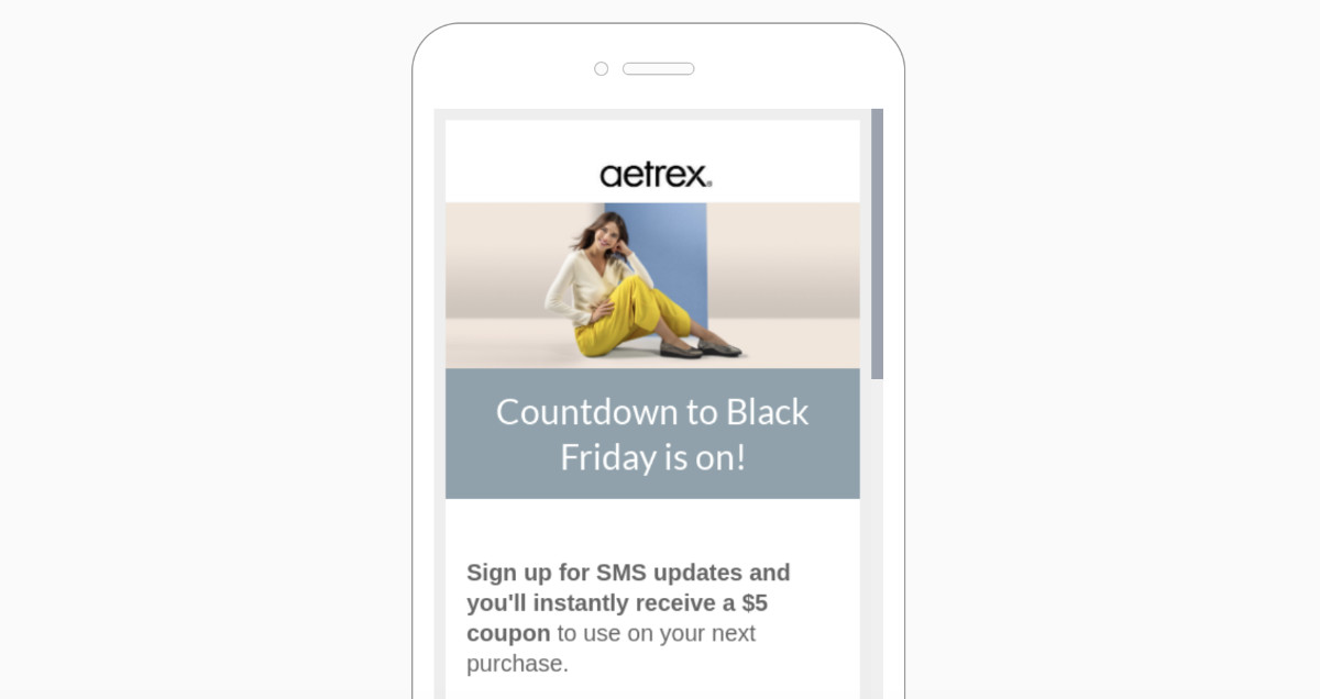 Black Friday Emails - Aetrex